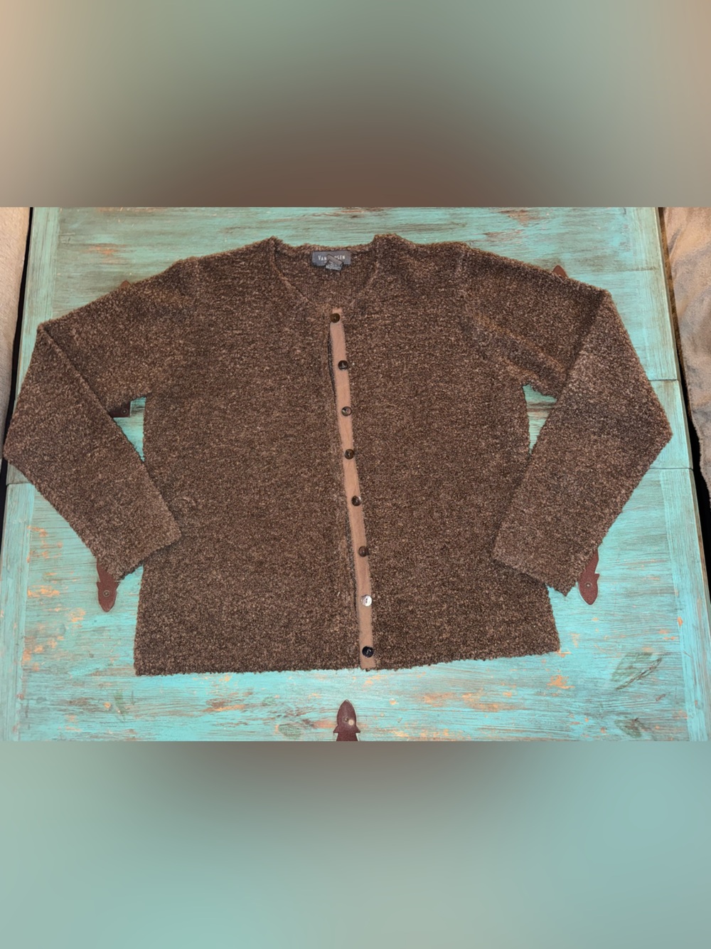 Van Heusen Vintage Boucle Women's Button-Front Cardigan